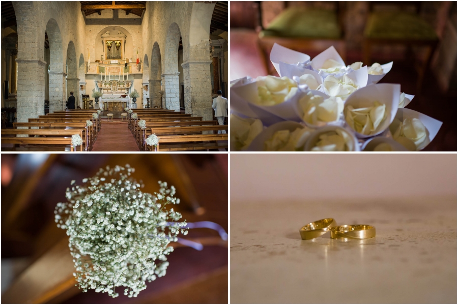 Castle in Gaiole in chianti, catholic church