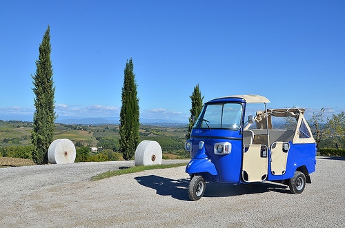 Vintage driving Italian style