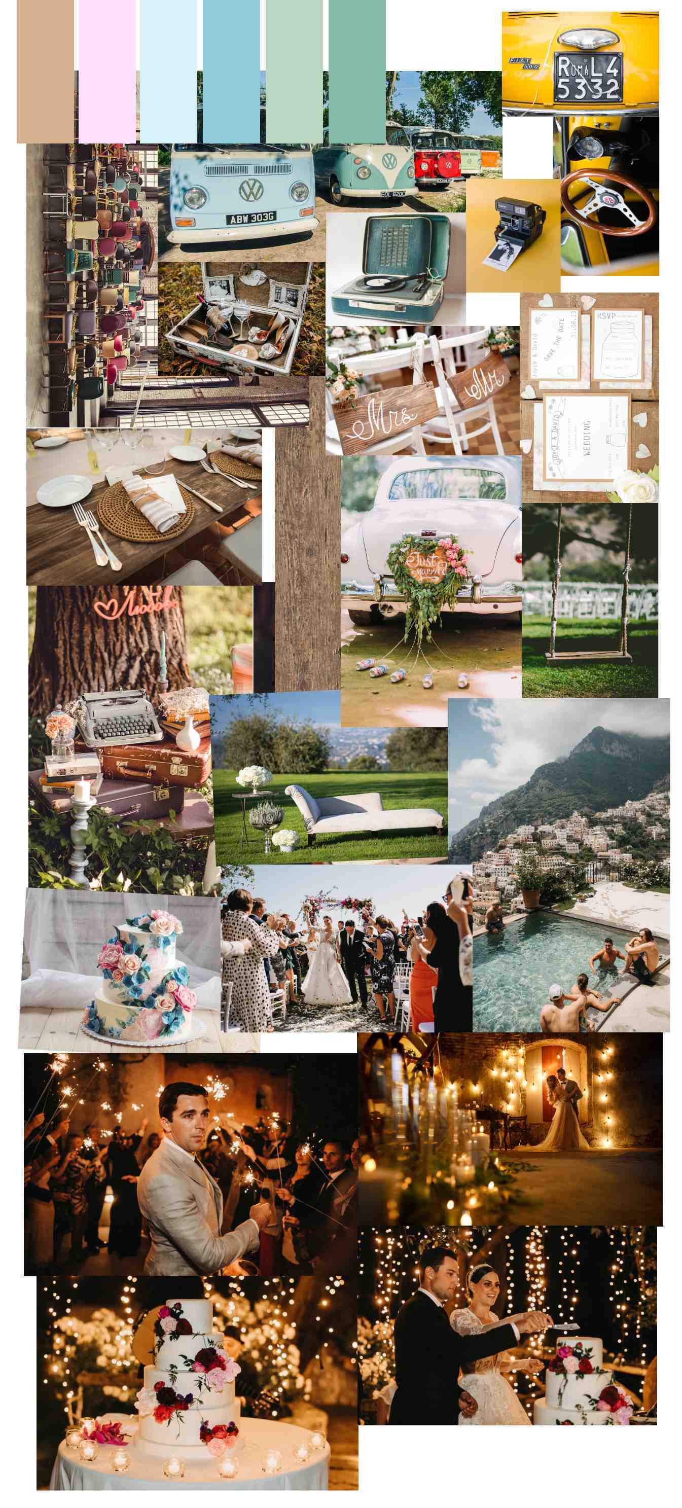 Weddings flowers in Italy: twenties style