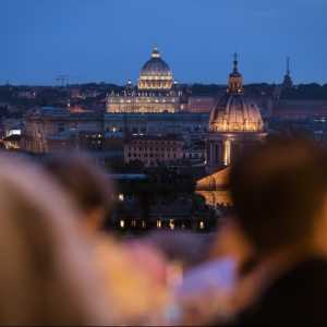 On top of the Spanish Steps...